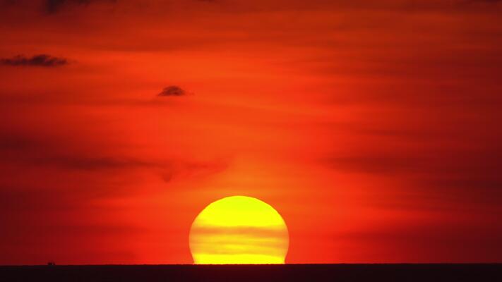 sea-sunset-round-sun-ball-the-
