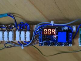 time delay relay with wires and luminous display photo