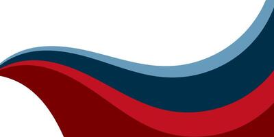 abstract shape background with red and blue wave shape vector