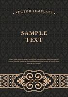 Abstract mandala background with a vintage damask pattern design vector