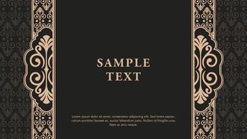 Abstract mandala background with a vintage damask pattern design vector