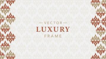 frame border vintage Vector ornament invitation greeting card template 5.eps