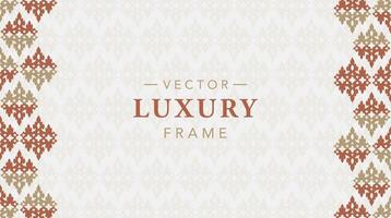 frame border vintage Vector ornament invitation greeting card template 5.eps