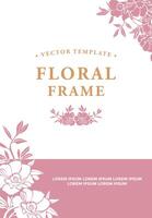 floral frame border vintage Vector ornament invitation greeting card template 4.eps