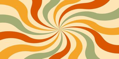 sunburst retro 70s abstract colorful vector background