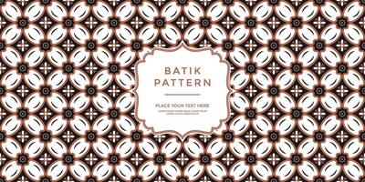 Luxury and elegant vector javanese ethnic batik pattern template