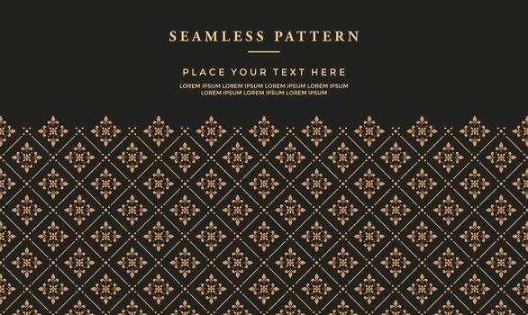 Simple and luxury pattern  background with ethnic elements vector