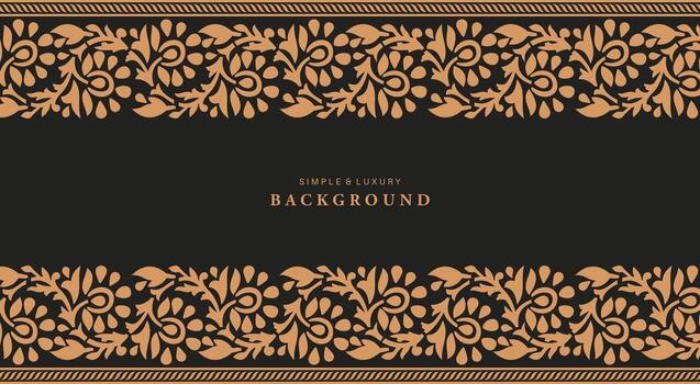 Simple and luxury pattern  background with ethnic elements vector