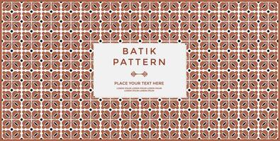 Luxury and elegant vector javanese ethnic batik pattern template