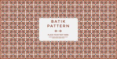 Luxury and elegant vector javanese ethnic batik pattern template