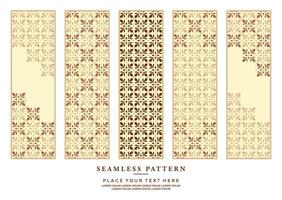 Simple and luxury pattern  background with ethnic elements vector