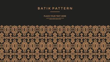 Elegant Black and Gold Background with Gold Border Frame Floral Seamless Pattern vector