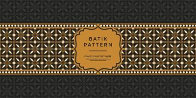 Luxury and elegant vector javanese ethnic batik pattern template