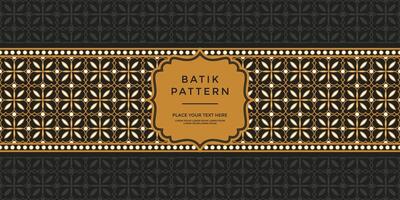 Luxury and elegant vector javanese ethnic batik pattern template