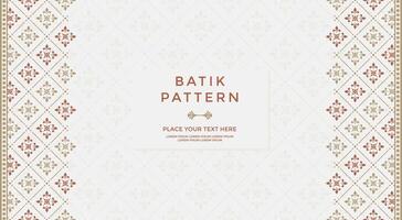 Simple and luxury pattern  background with ethnic elements vector