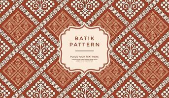 Luxury and elegant vector javanese ethnic batik pattern template