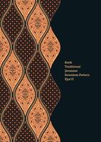 Vector - Luxury and elegant javanese batik Sogan Motif template