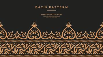 Vector - Luxury and elegant javanese batik Sogan Motif template