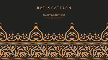 Vector - Luxury and elegant javanese batik Sogan Motif template