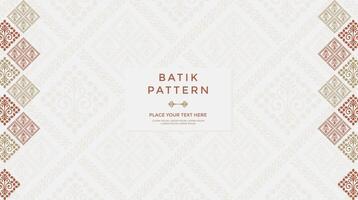 Luxury and elegant vector javanese ethnic batik pattern template