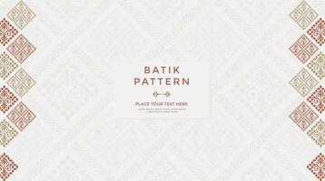 Luxury and elegant vector javanese ethnic batik pattern template