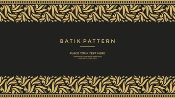 Vector - Luxury and elegant javanese batik Sogan Motif template