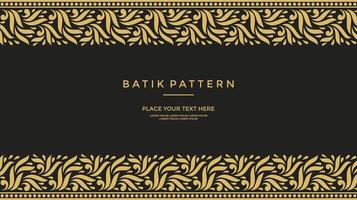 Vector - Luxury and elegant javanese batik Sogan Motif template