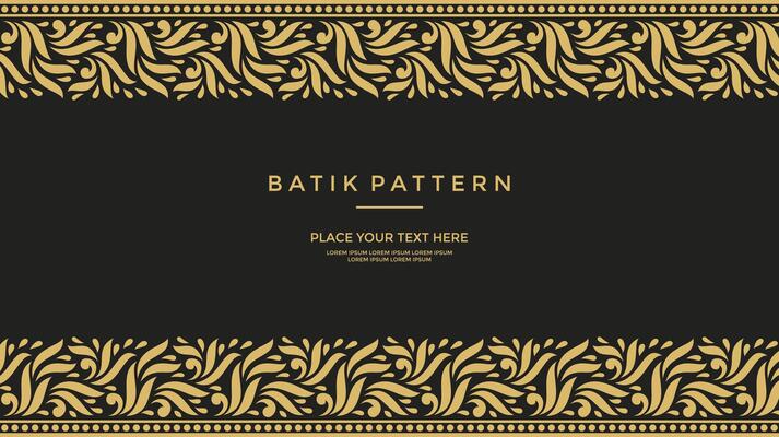 Vector - Luxury and elegant javanese batik Sogan Motif template