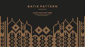 Elegant Black and Gold Background with Gold Border Frame Floral Seamless Pattern vector