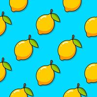 Seamless pattern. Yellow lemon. Lime pattern. Vector illustration.