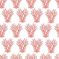 Corals seamless pattern. Trendy sea coral pattern for wrapping paper, wallpaper, stickers, notebook cover and other designs. vector