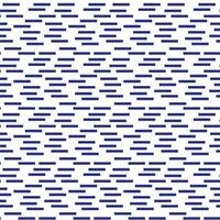 The pattern is an abstract geometry of rectangular elements horizontally. Sticks in one direction on a white background. Simple chaos in a seamless texture. Horizontal blue rain vector