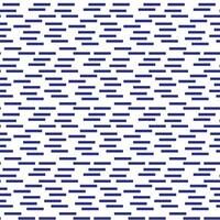 The pattern is an abstract geometry of rectangular elements horizontally. Sticks in one direction on a white background. Simple chaos in a seamless texture. Horizontal blue rain vector