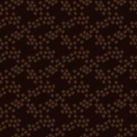 The pattern is an abstract geometric shape imitation of snake skin. The broken shape of the brown spots of the figures on a dark background. Simple chaos in a seamless texture. Animal Texture vector