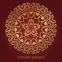 luxury mandala pattern background, circular pattern vector design