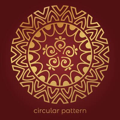 luxury mandala pattern background, circular pattern vector design