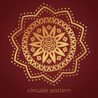 luxury mandala pattern background, circular pattern vector design