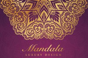 Luxurious mandala pattern background, luxury mandala invitation greeting card design, circular pattern vector design,