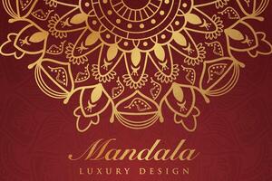 Luxurious mandala pattern background, luxury mandala invitation greeting card design, circular pattern vector design,