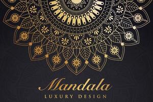 Luxurious mandala pattern background, luxury mandala invitation greeting card design, circular pattern vector design,