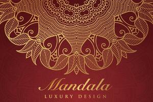 Luxurious mandala pattern background, luxury mandala invitation greeting card design, circular pattern vector design,