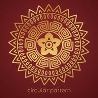 luxury mandala pattern background, circular pattern vector design