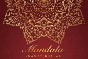 Luxurious mandala pattern background, luxury mandala invitation greeting card design, circular pattern vector design,