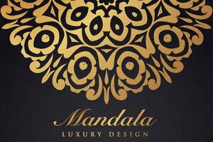 Luxurious mandala pattern background, luxury mandala invitation greeting card design, circular pattern vector design,