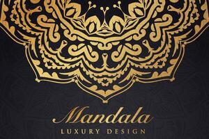 Luxurious mandala pattern background, luxury mandala invitation greeting card design, circular pattern vector design,