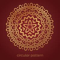 luxury mandala pattern background, circular pattern vector design