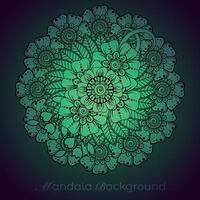 lujo mandala modelo fondo, circular modelo vector diseño