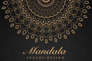 Luxurious mandala pattern background, luxury mandala invitation greeting card design, circular pattern vector design,