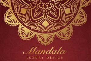 Luxurious mandala pattern background, luxury mandala invitation greeting card design, circular pattern vector design,