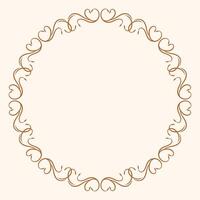 Retro border frame design, vector luxury mandala pattern border decoration background
